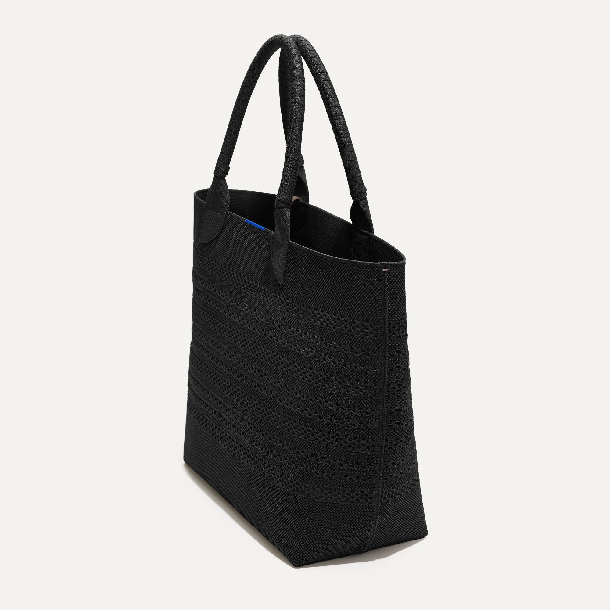 The Lightweight Tote - Black Crochet - Image 5