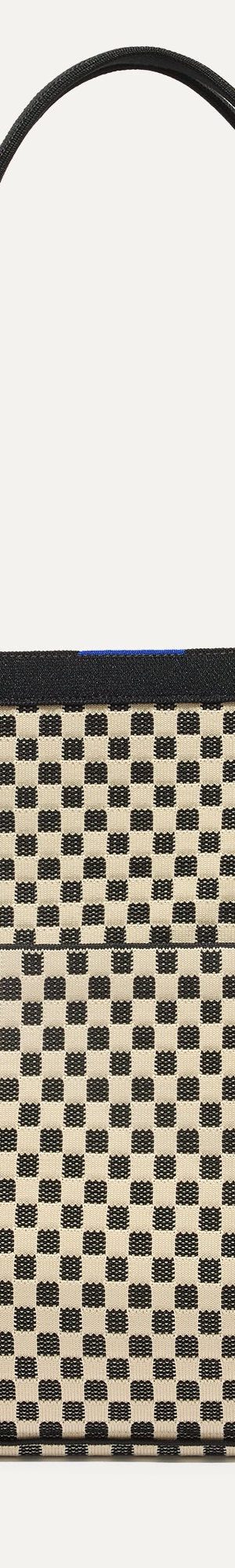 The Zip Travel Tote - Tuxedo Midi Check