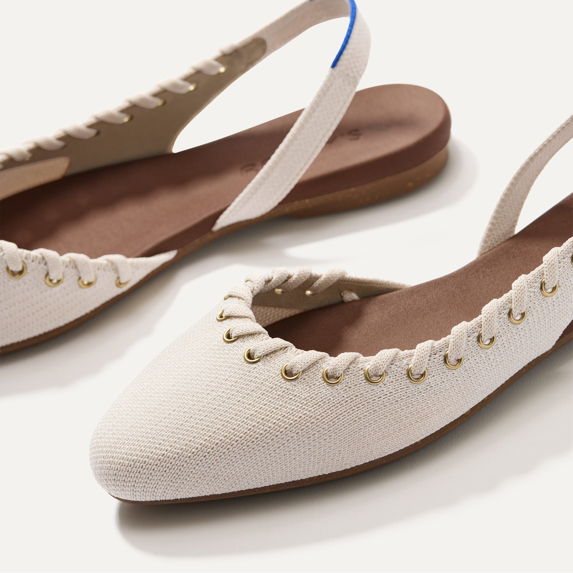 The Almond Slingback - Eyelet Ivory - Image 2